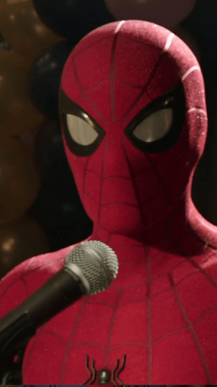 Spidey takes the mic.