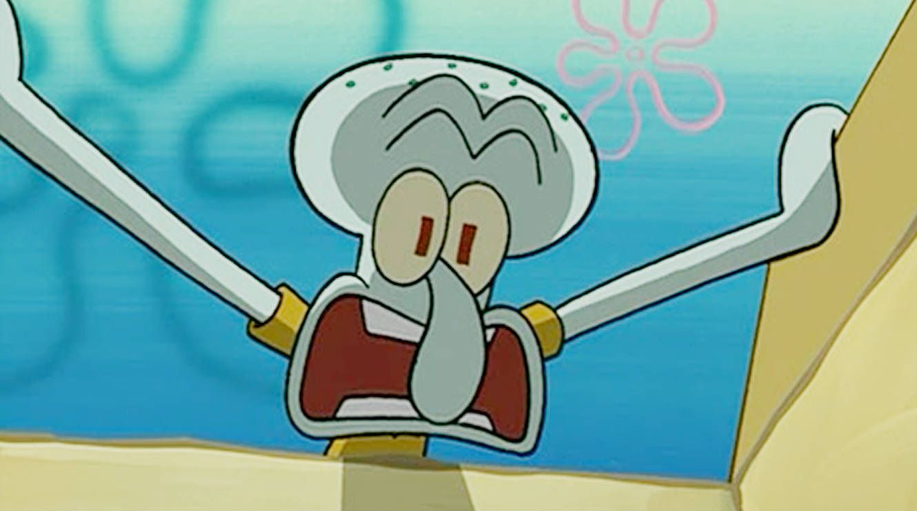Squidward Shouting in Spongebob Squarepants 