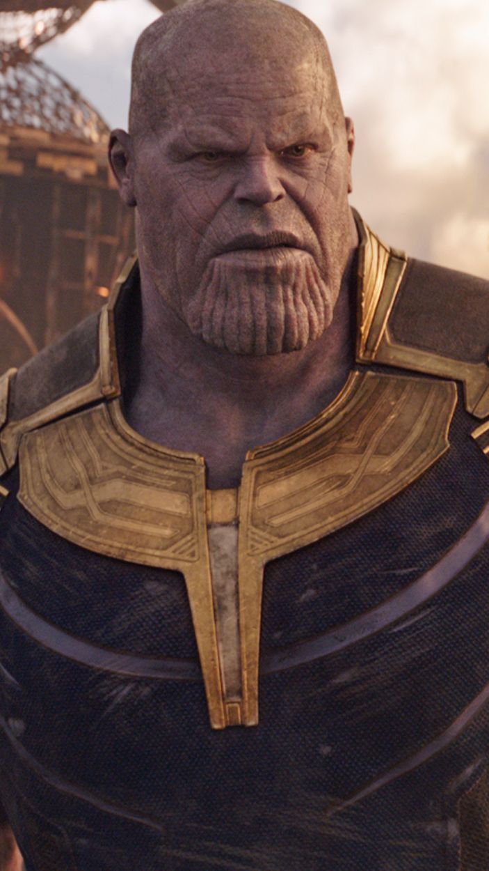 Thanos on his dead homeworld in Infinity War.