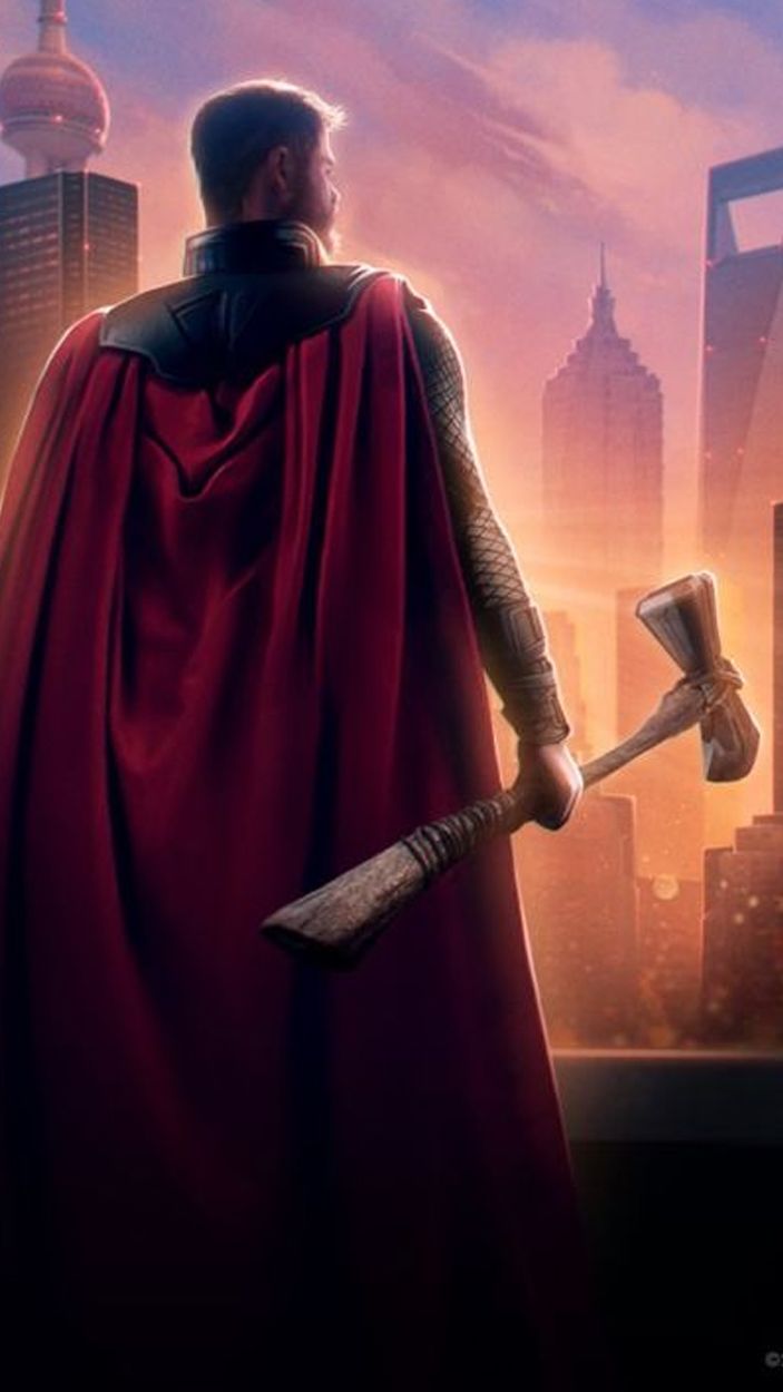 Thor on Avengers Endgame Poster