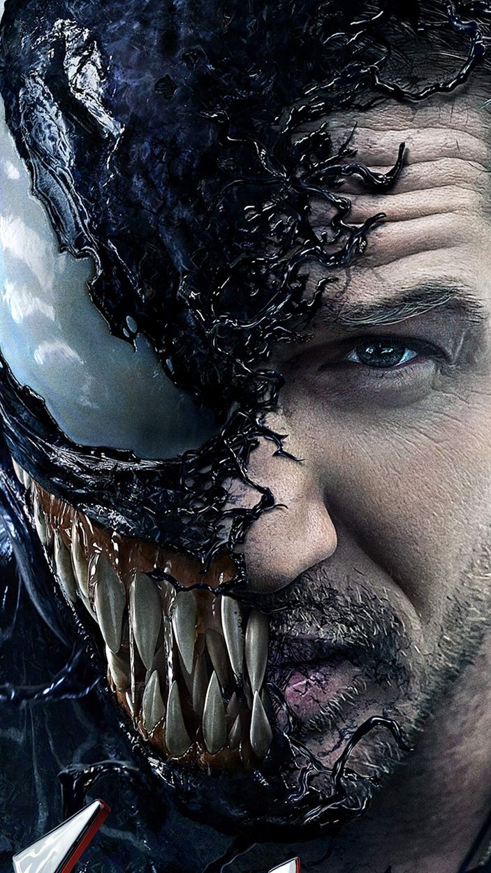 Tom Hardy as Eddie Brock in Venom