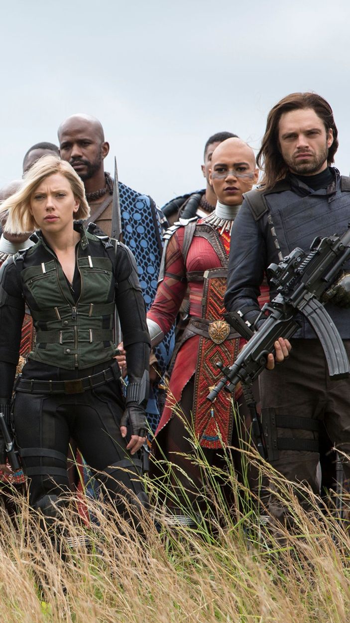 Winter Soldier and Black Widow in Avengers Infinity War