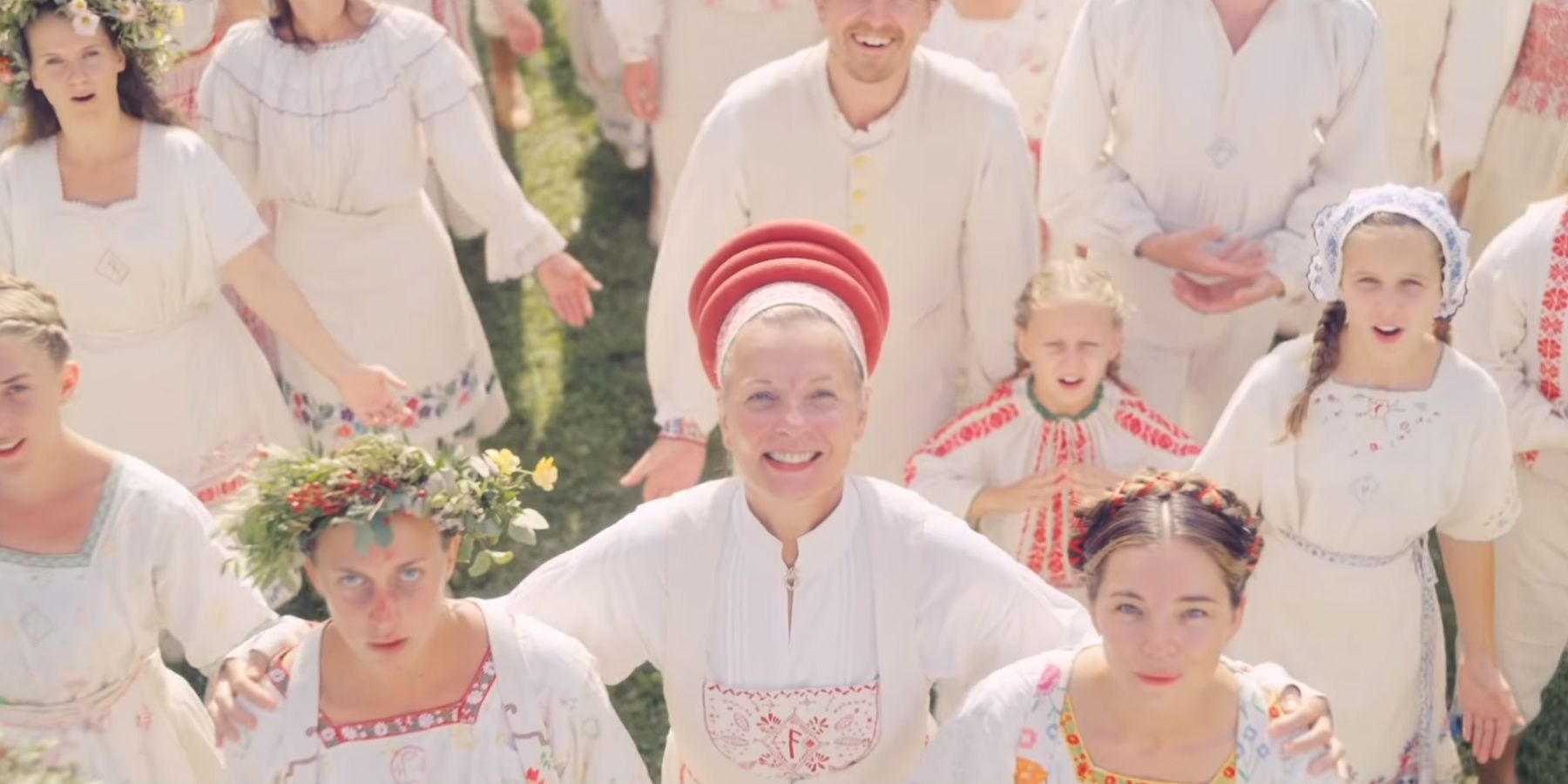 Harga cult welcomes visitors in Midsommar Movie