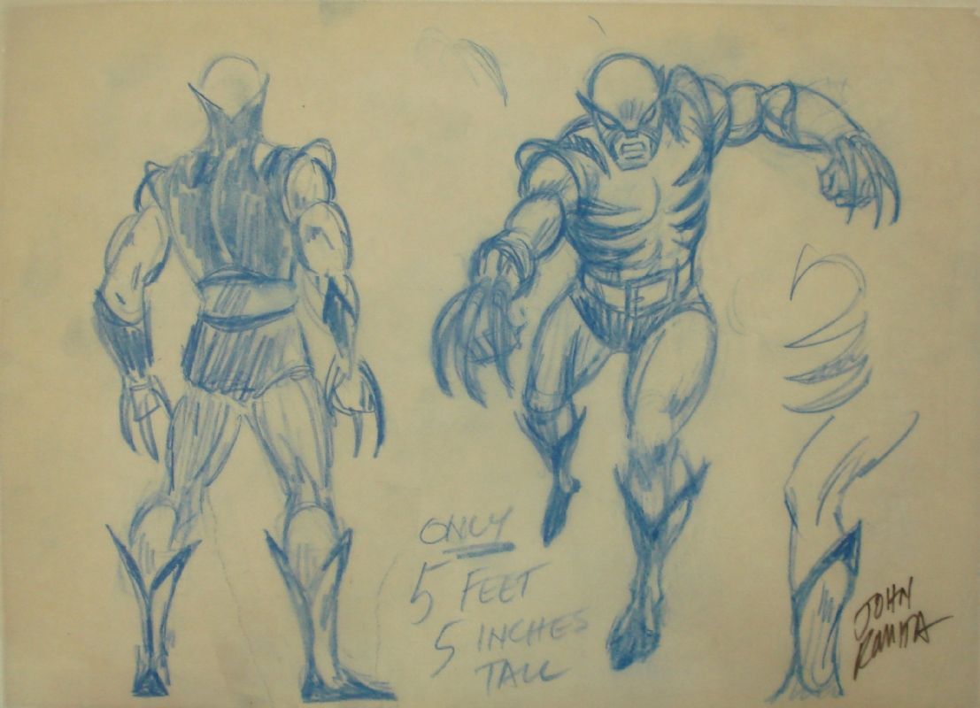 O design de John Romita para Wolverine