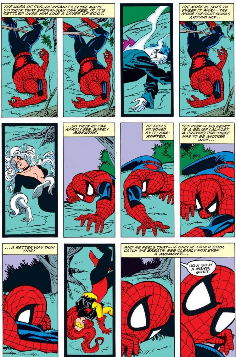 Spider-Man is in discharges