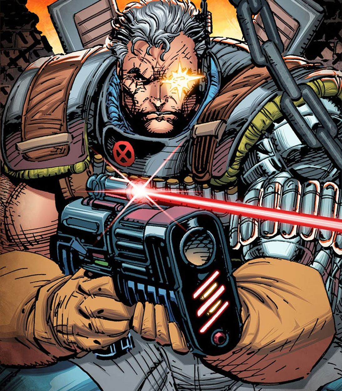 Cable in X-Force X-Men by Jim Lee
