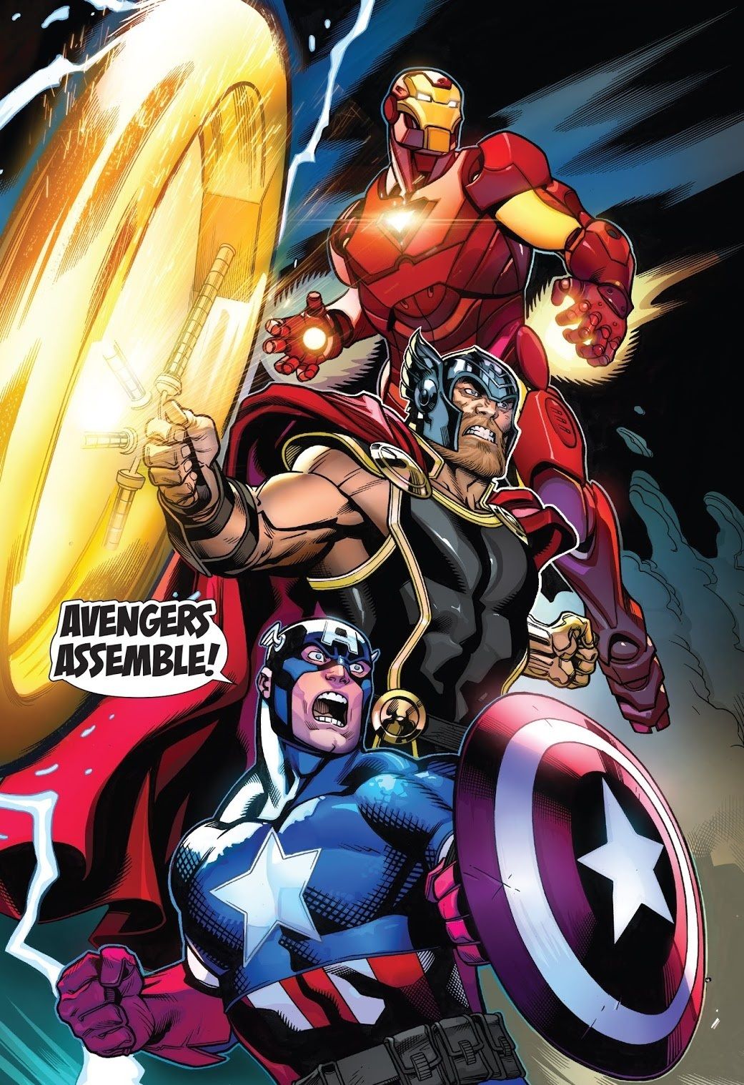 Captain America Thor Iron Man Avengers assemble