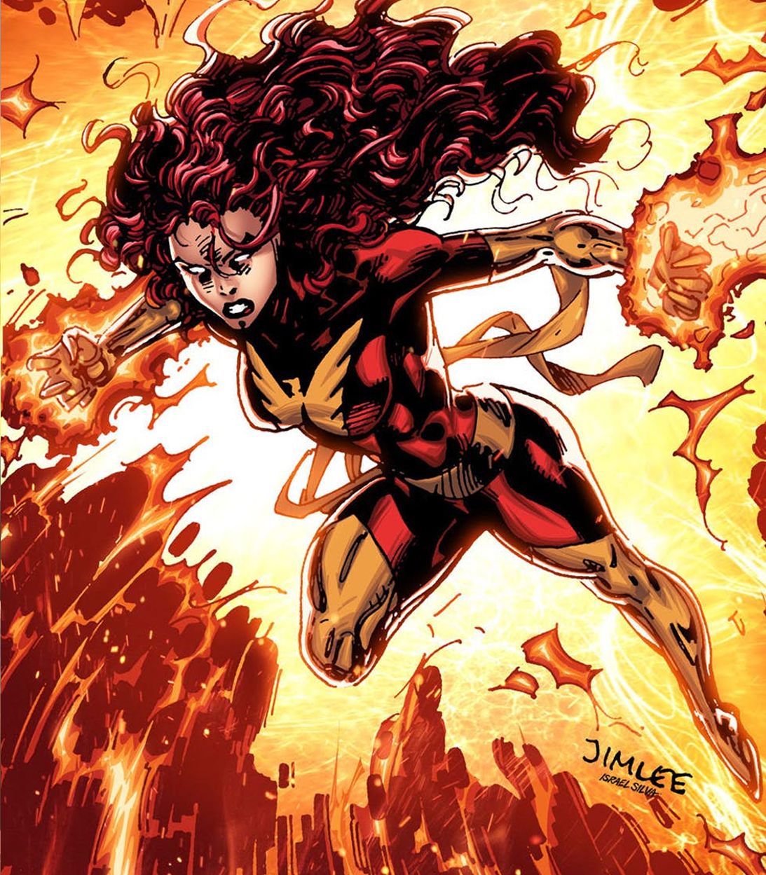 Dark Phoenix in X-Men by Jim Lee