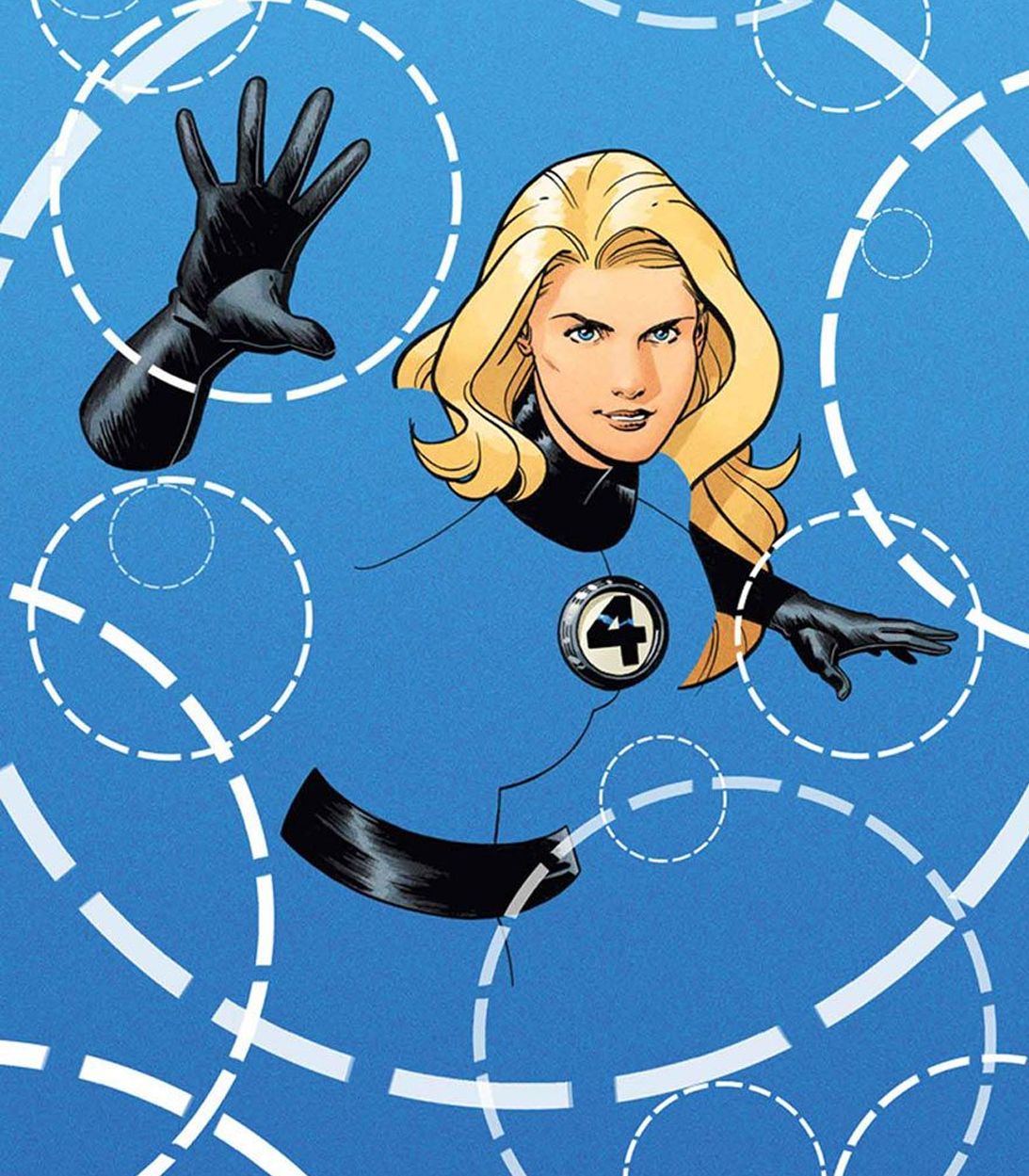 Invisible Woman in Fantastic Four #644 by Evan Shaner