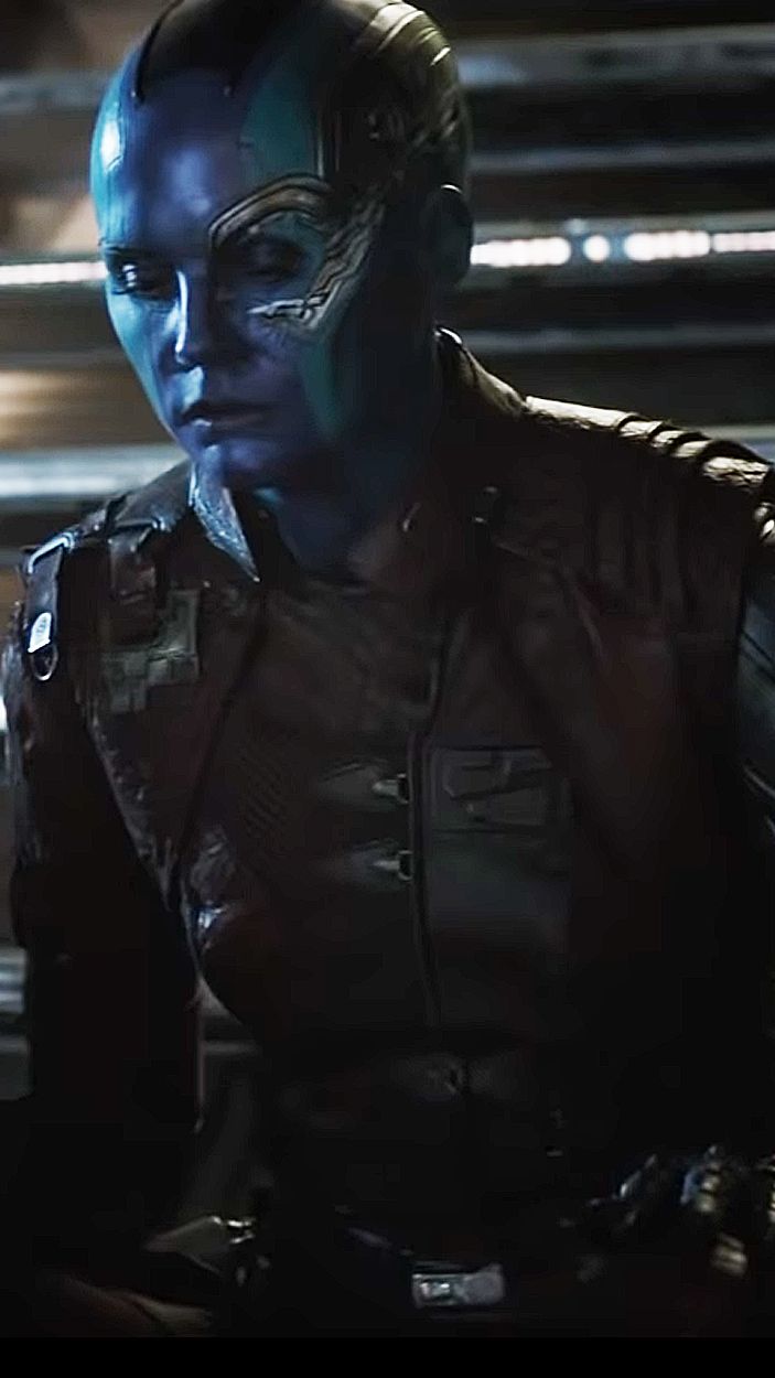 Karen Gillan as Sad Nebula in Avengers Endgame