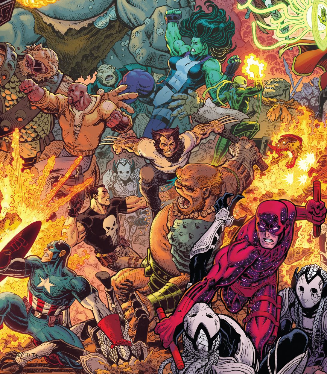 Marvel War of the Realms #1 by Art Adams