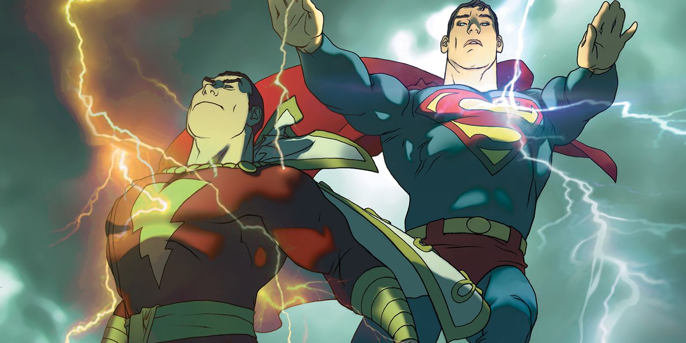 Superman & Shazam First Thunder cover in DC Comics