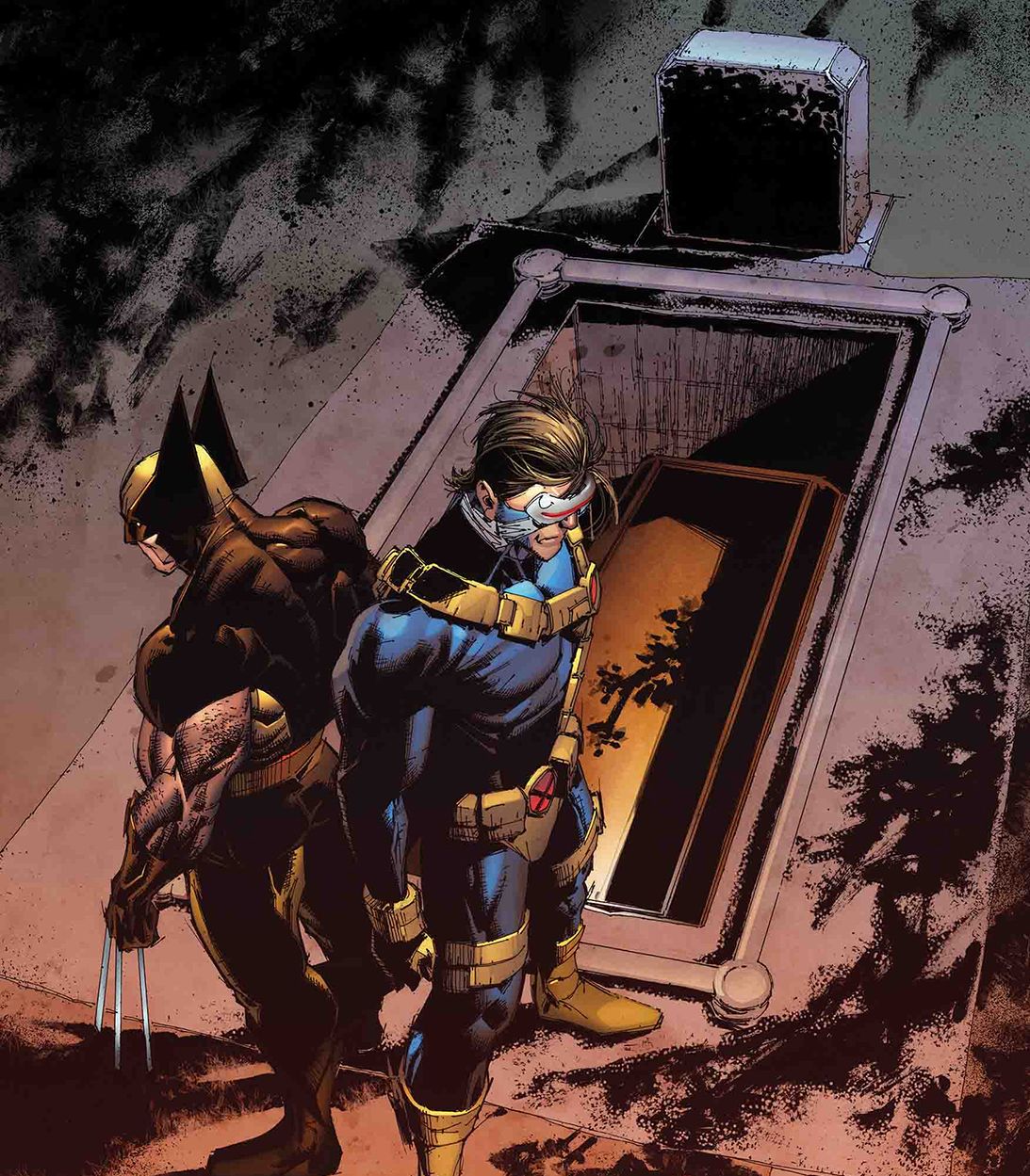 Uncanny X-Men #17 Death Gravestone Cover