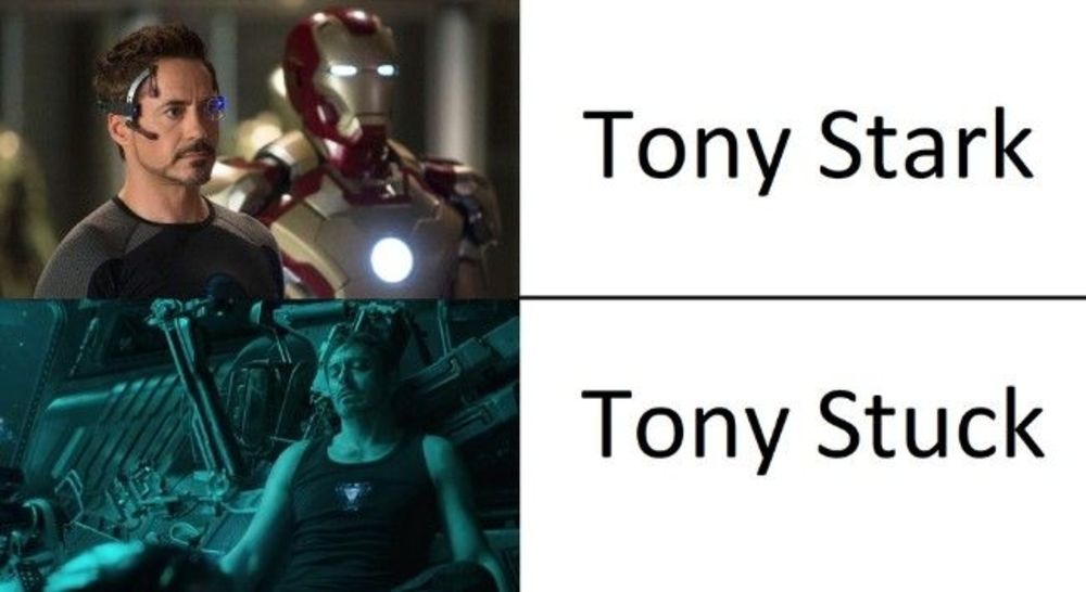Tony Stark Endgame meme