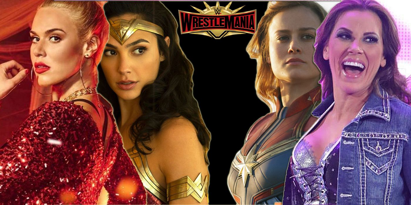 WrestleMania Battle Royal Pits 'Wonder Woman' Against 'Captain Marvel'