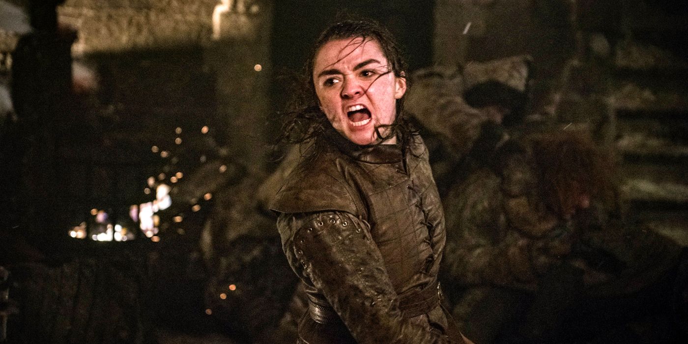 Arya fighting in Game of Thrones "The Long Night."