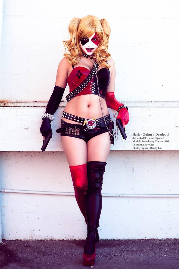 harley quinn cosplay based on my drawing by jamietyndall d5ed1t0
