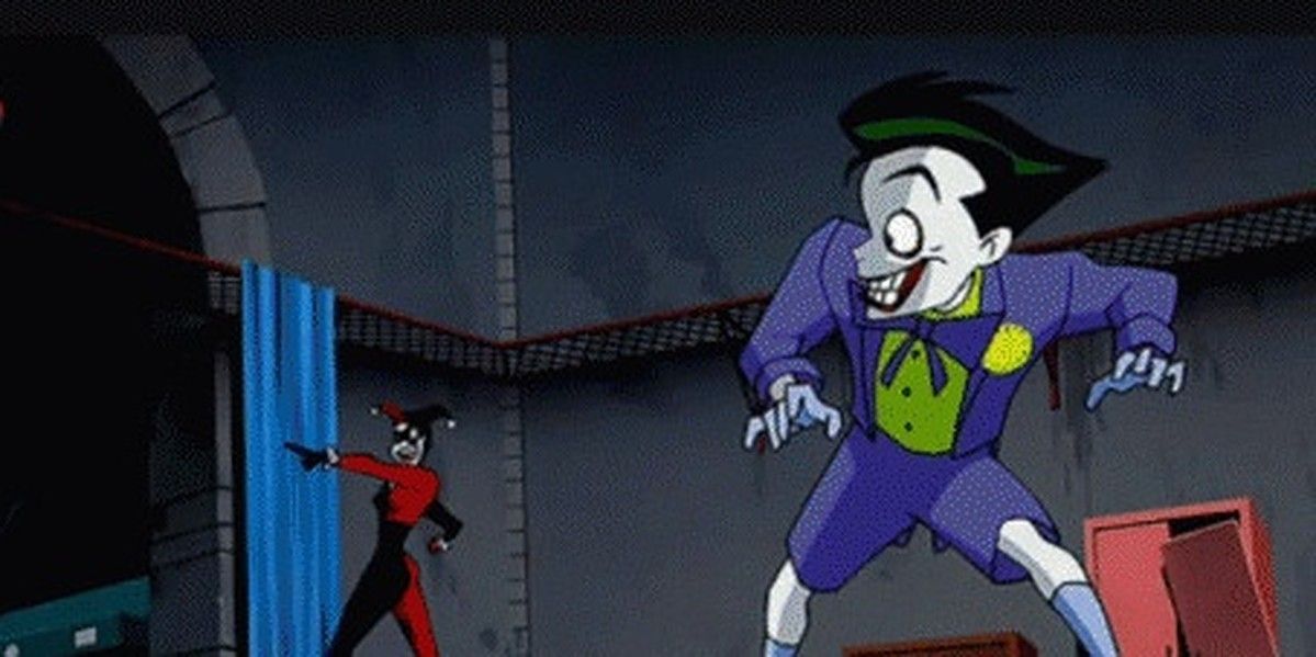Harley Quinn and a Jokerized Tim Drake from Batman Beyond: Return of The Joker
