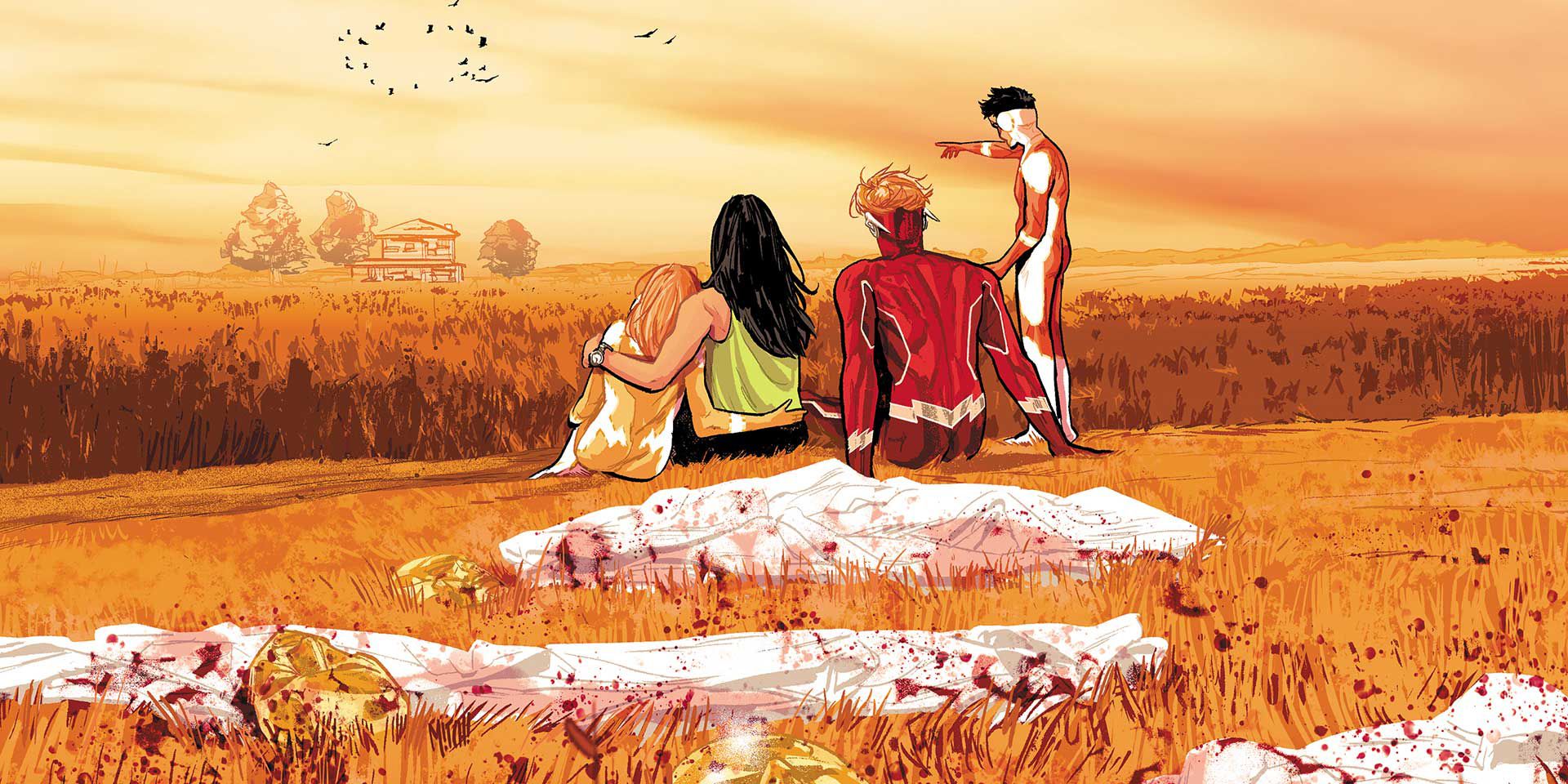 Wally West and his family from Heroes in Crisis