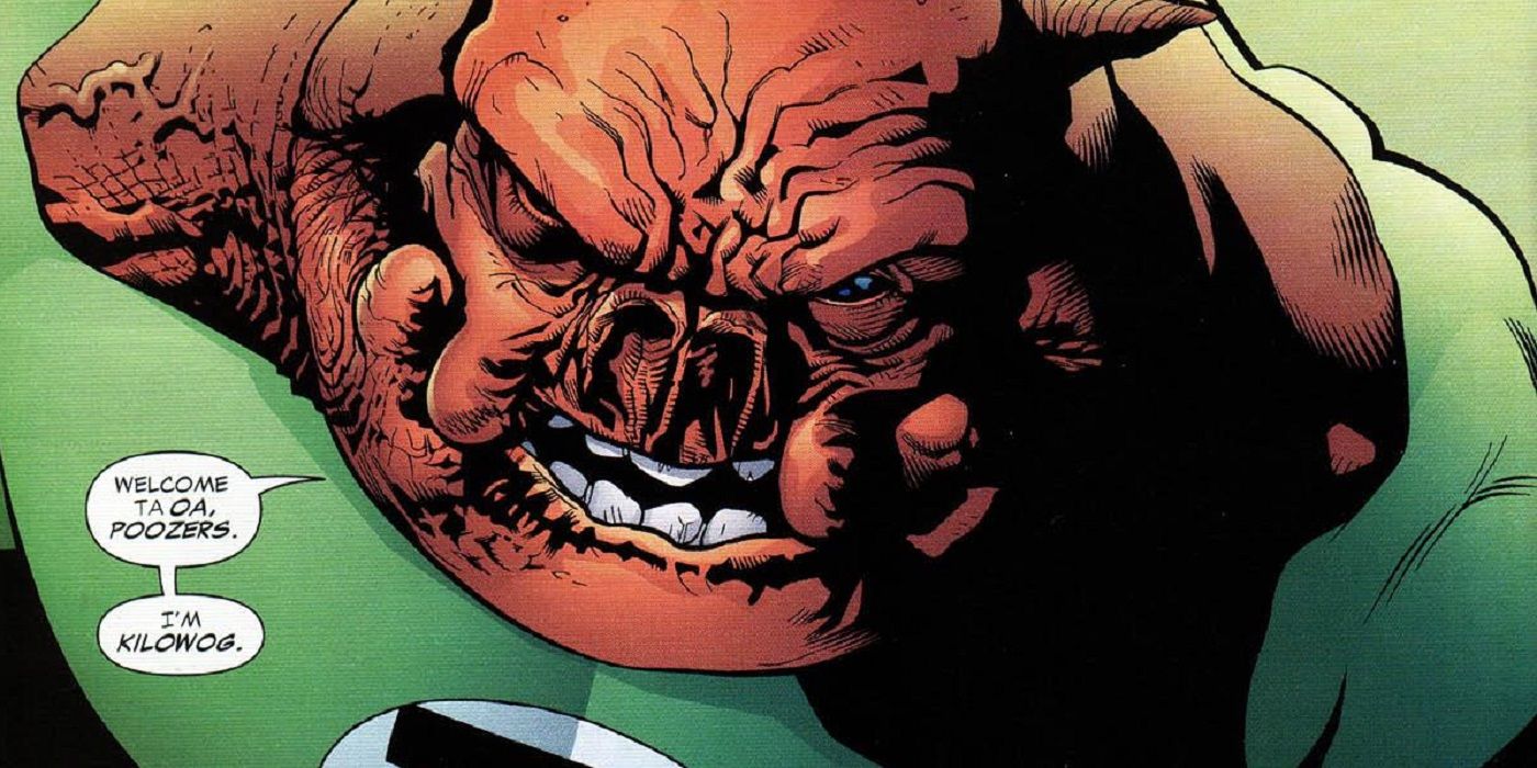 Kilowog welcomes new Green Lanterns to their training session in DC Comics