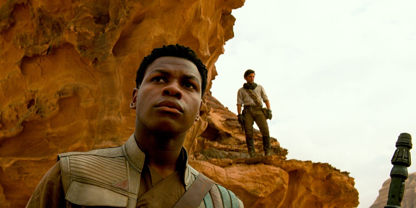 Finn and Poe in Star Wars: The Rise of Skywalker