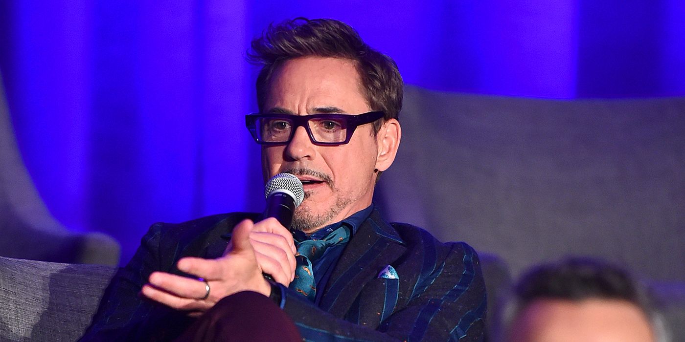 Robert Downey Jr at the Avengers: Endgame press conference