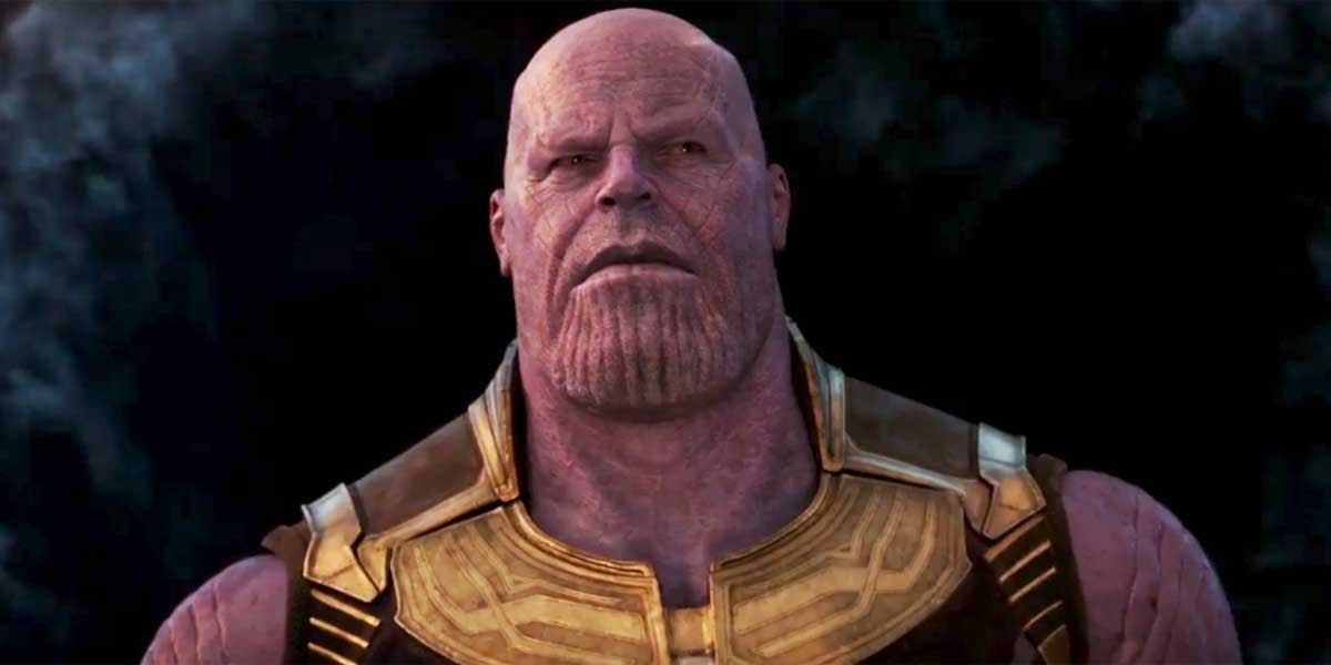 Thanos arrives through a portal in Avengers: Infinity War