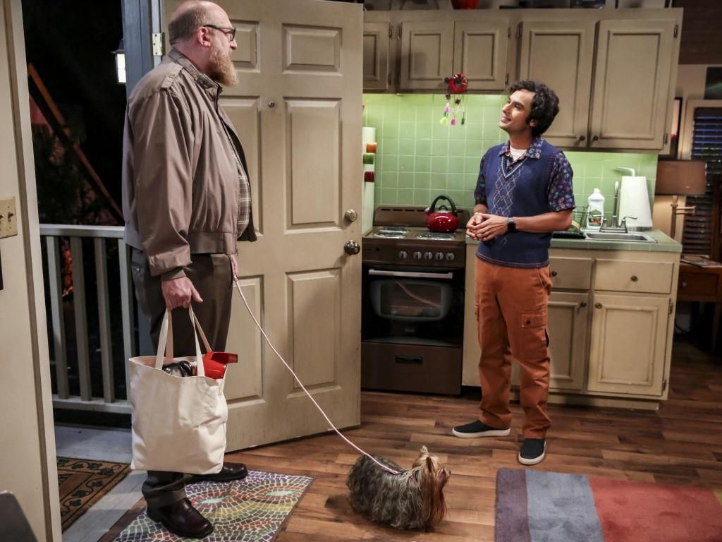 Bert Kibbler Cinnamon Koothrapalli and Raj Koothrappali in The Big Bang Theory finale