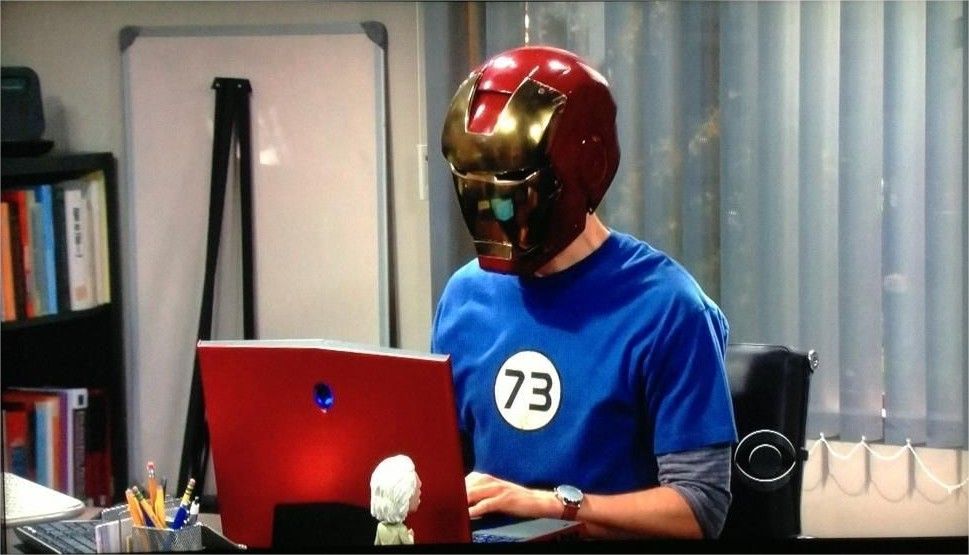 Big Bang Theory Iron Man helmet