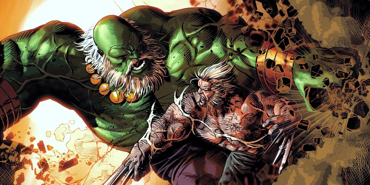 Marvel Comics' Old Man Logan and Maestro Fight