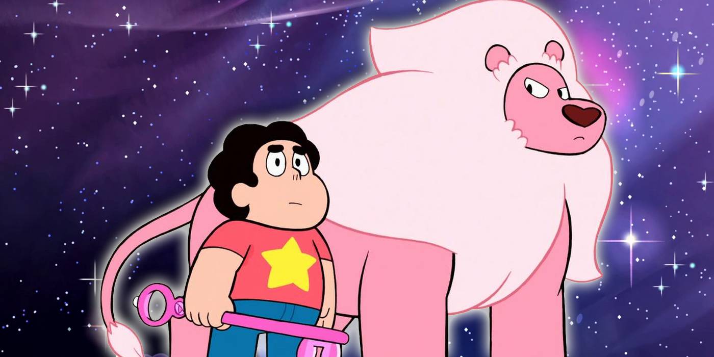 Pink lion from steven universe