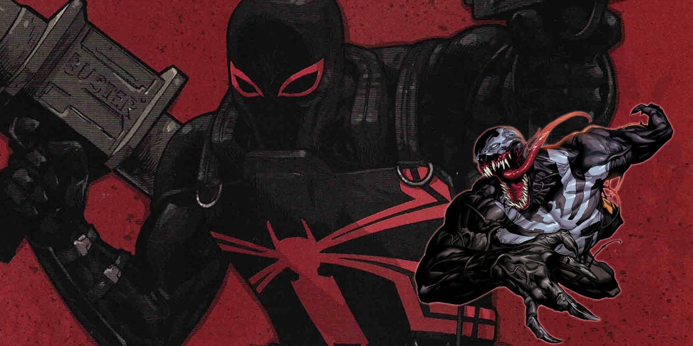 Agent Venom and Mac Gargan with the Venom symbiote in Thunderbolts.