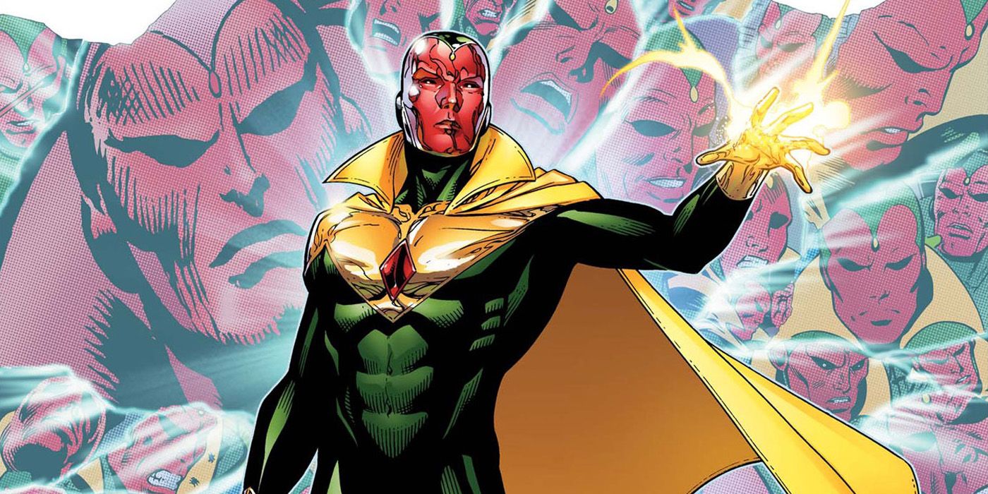 Vision from the Young Avengers uses his powers.