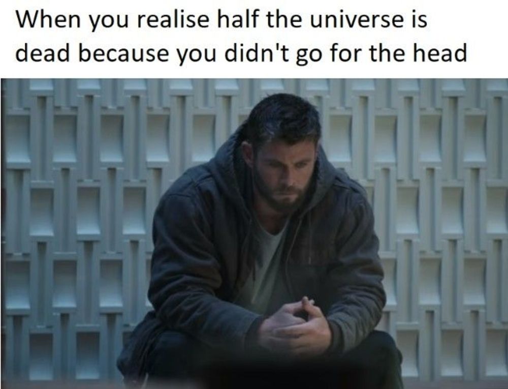 Thor Endgame head meme
