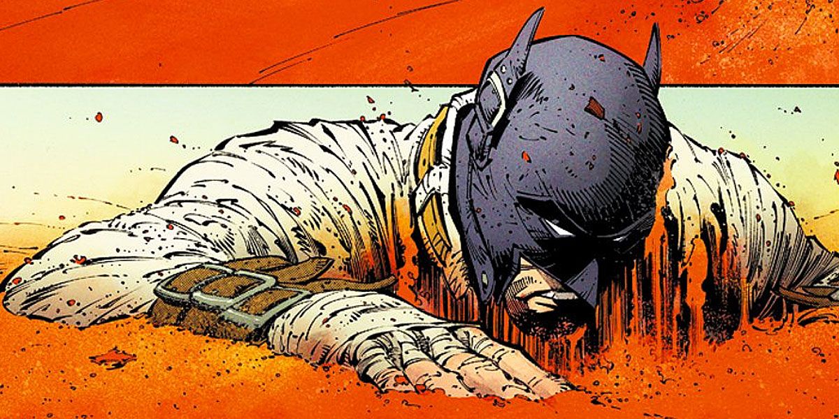 Batman emerges in Batman: Last Knight On Earth