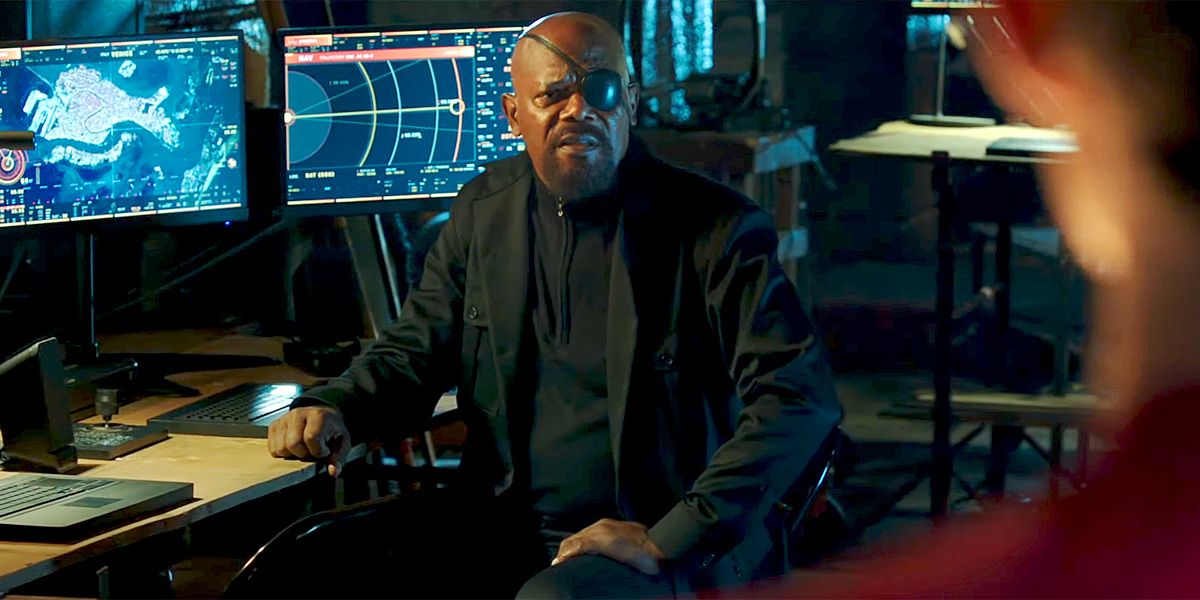 Nick Fury in Spider-Man: Far From Home