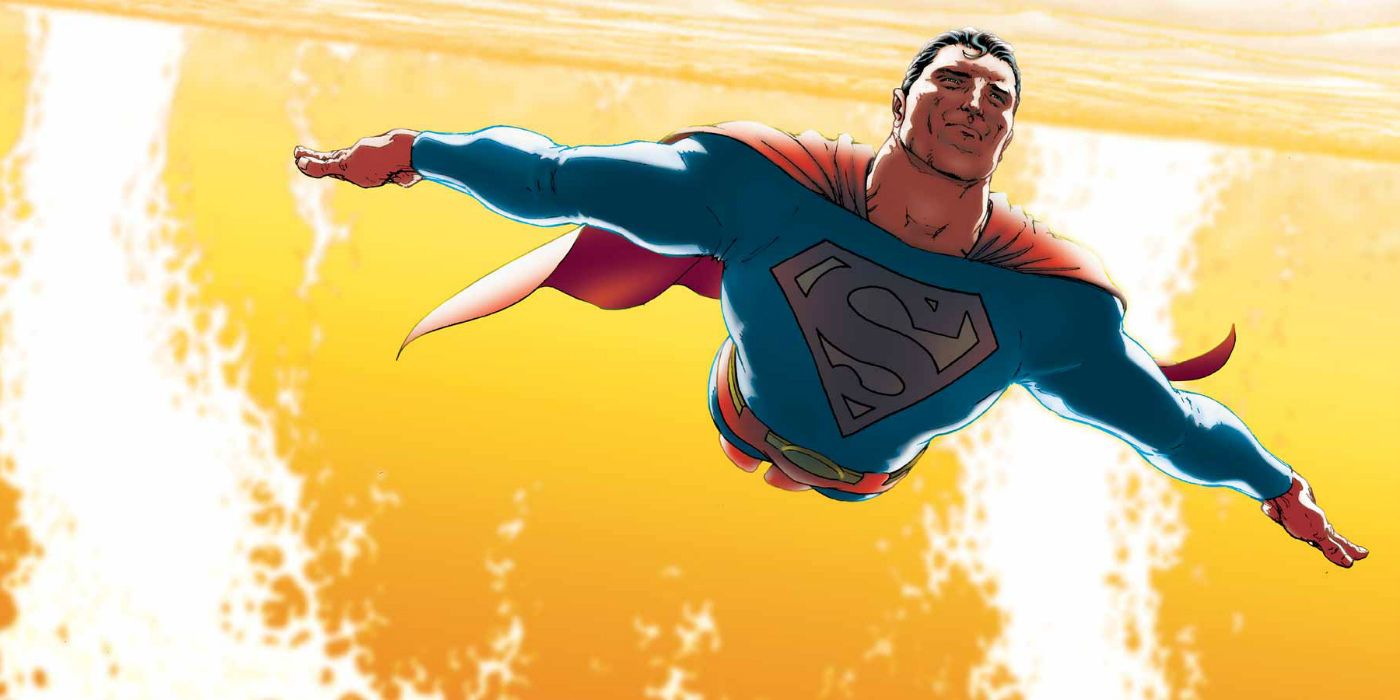 Superman Flying past the sun from DC Comics' All-Star Superman
