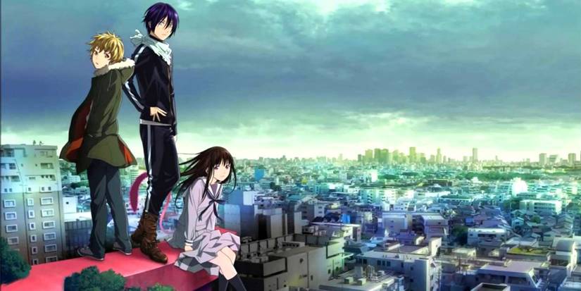 Yato, Hiyori, and Yukine from Noragami