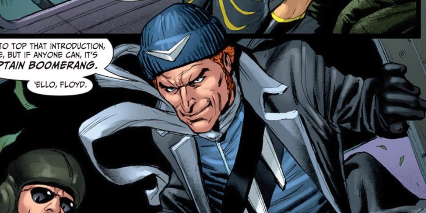 Captain Boomerang gears up for a mission