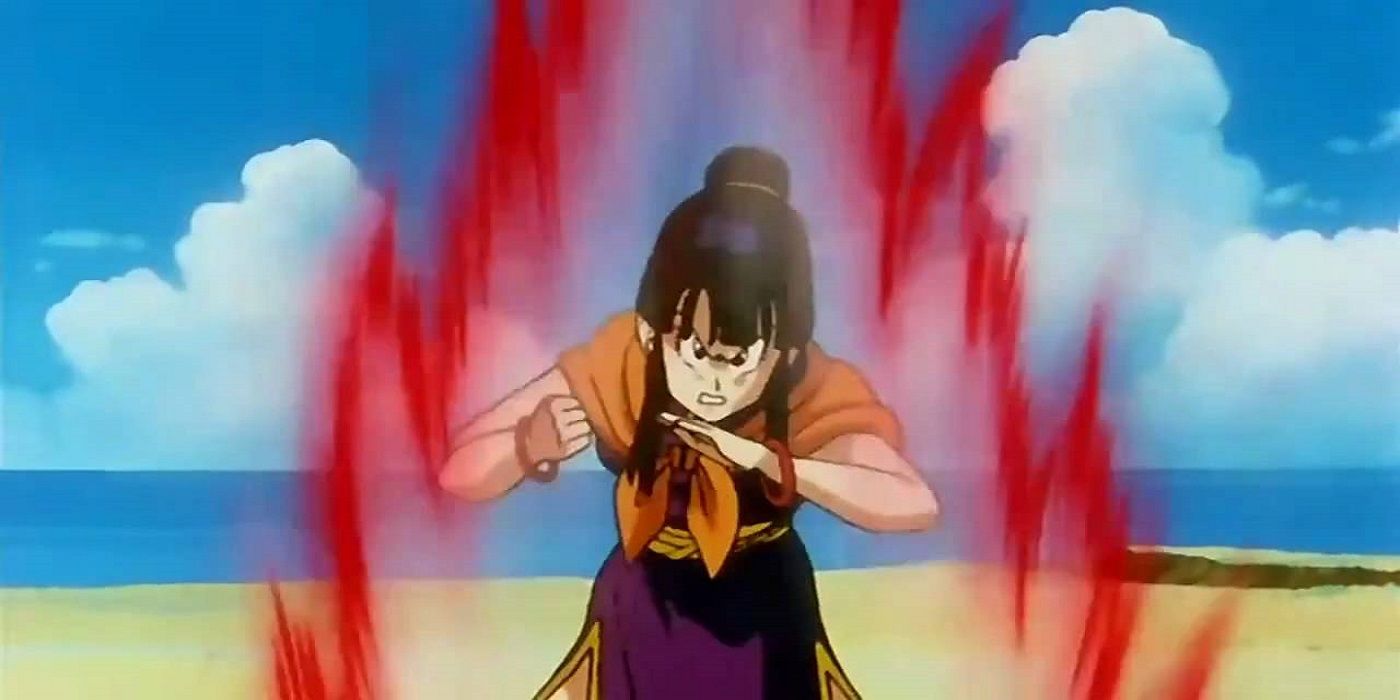Chi-Chi getting angry in Dragon Ball.