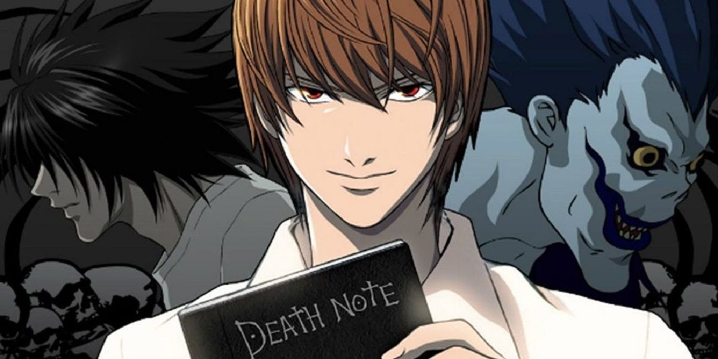 Death Note Light, L, and Ryuk