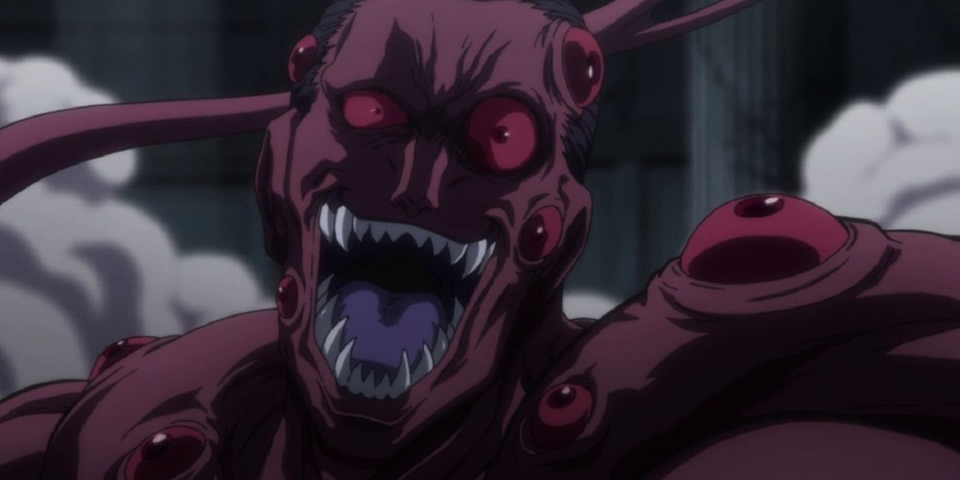 Menthuthuyoupi ready to attack in a rage in Hunter x Hunter