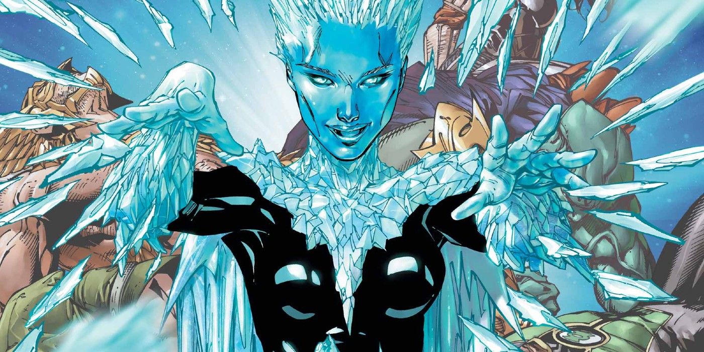 Killer Frost shoots shards of ice from her hands