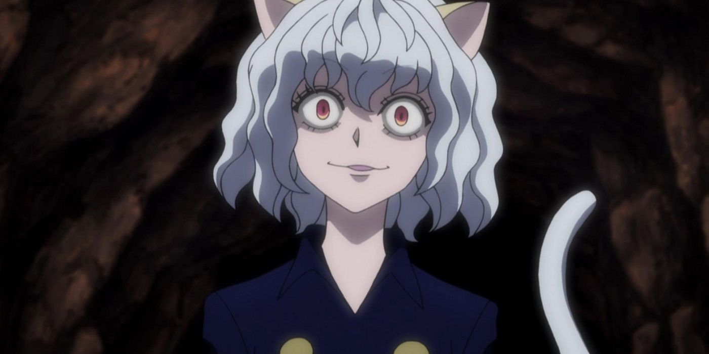 Neferpitou staring forward with intent in Hunter x Hunter