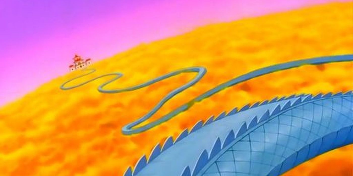 Snake Way leads to King Yemma's Castle in Dragon Ball Z's Otherworld