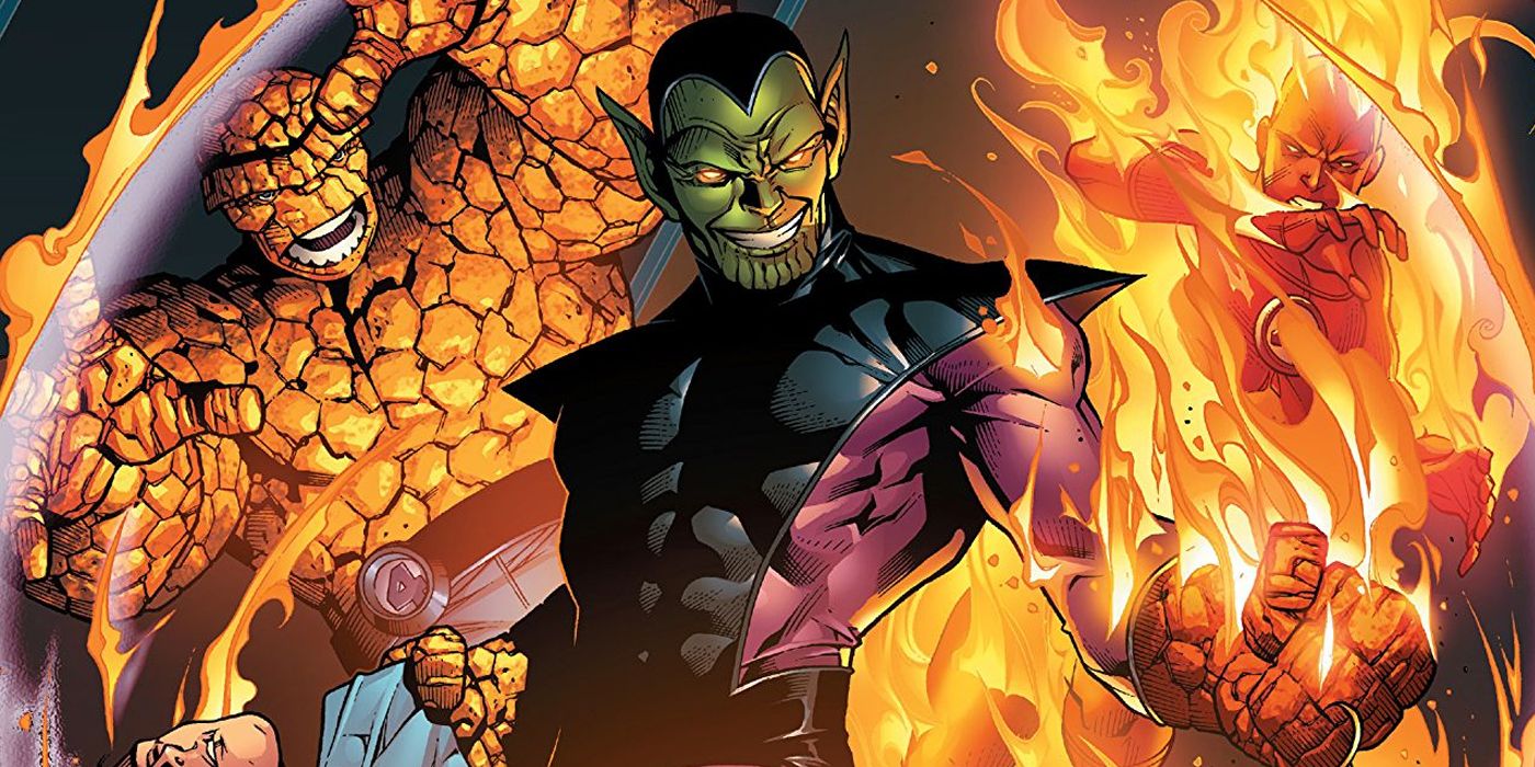 Super Skrull with the Fantastic Four