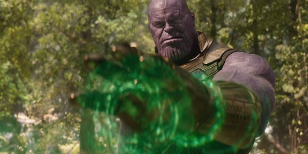 Thanos using the Time Stone in Infinity War