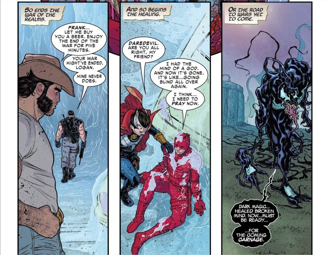 War of the Realms Venom symbiote healed