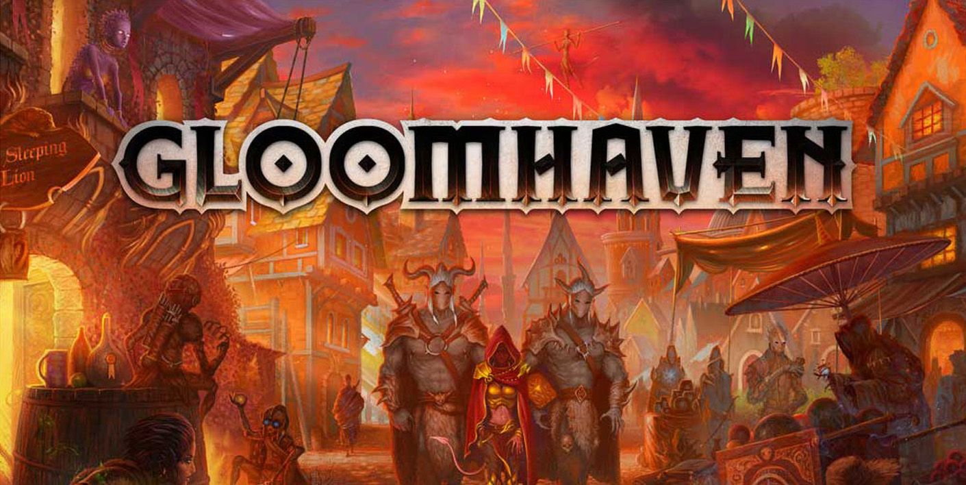 An image of the board game cover art for Gloomhaven