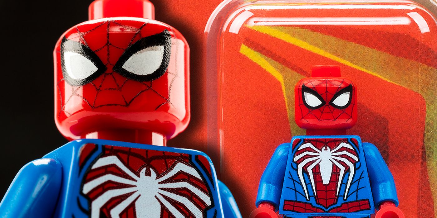 Lego New Super Hero Peter Parker or Spiderman with Mask and Extra Head DC Comics 